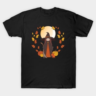 Halloween Autumn Cheeky Witch® T-Shirt